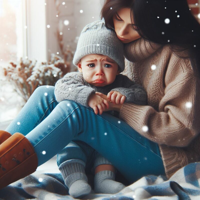 احمي عيون طفلك أثناء الشتاء